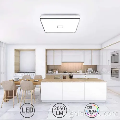 Luz de teto led quadrado elegante para o quarto moderno
